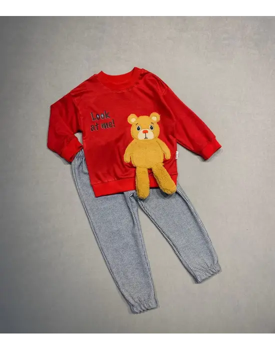 Trend Ayıcık Desenli Çocuk Takımı