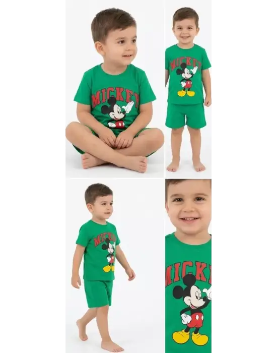 2/5 Yaş Mickey Baskılı Çocuk Takımı