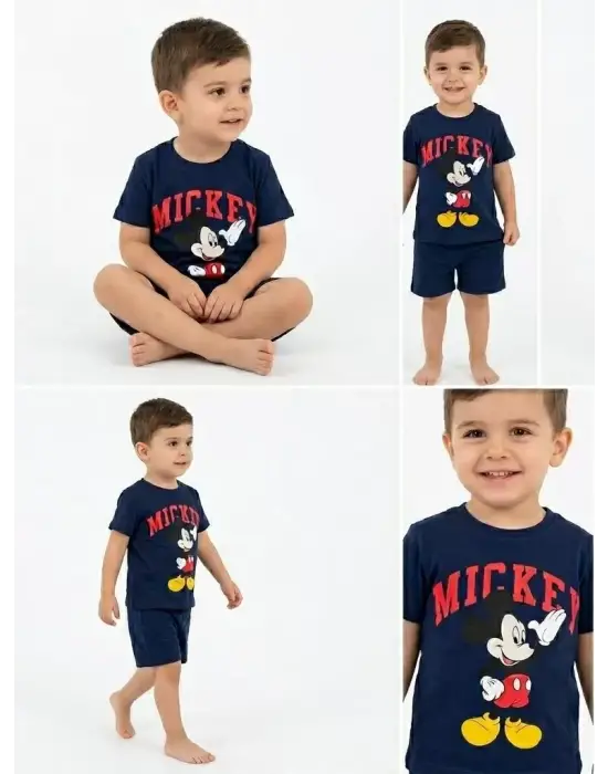 2/5 Yaş Mickey Baskılı Çocuk Takımı