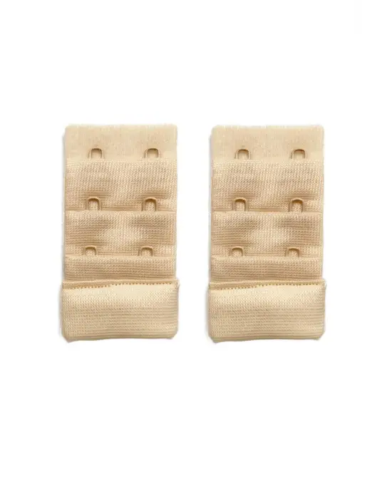 2 Adet Agraf Sütyen Uzatma Kopçası 3 Sıra / 2 Kanca Ten