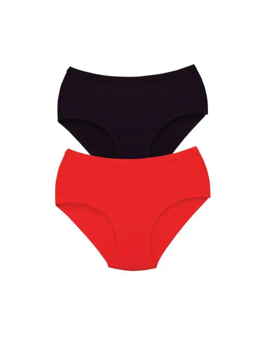 2 Adet Tutku Kadın Yüksek Bel   Kalın Lastik Külot S1