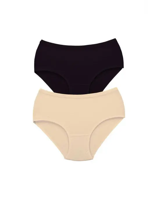 2 Adet Tutku Kadın Yüksek Bel   Kalın Lastik Külot S2