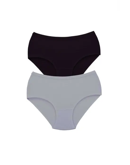 2 Adet Tutku Kadın Yüksek Bel   Kalın Lastik Külot S3