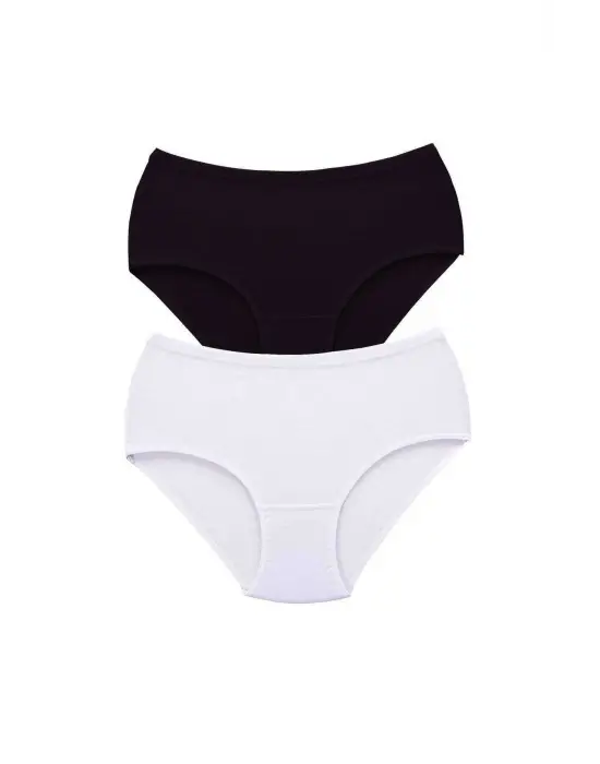 2 Adet Tutku Kadın Yüksek Bel   Kalın Lastik Külot S4