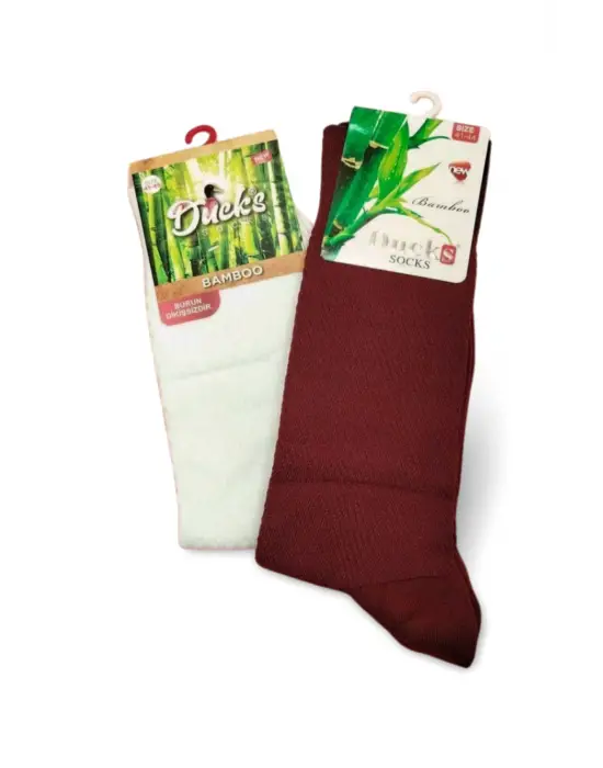 Omarı Bambu Dikişsiz İkili Çorap Seti