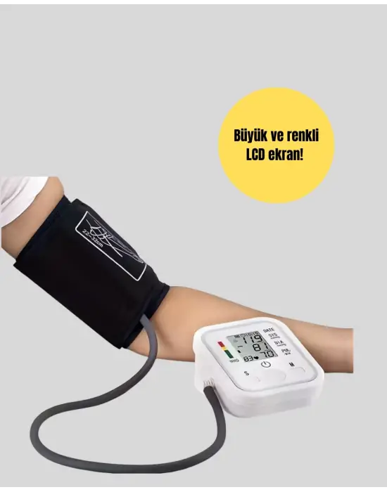 2 Kullanıcı Hafızalı Usb Uyumlu Tansiyon Ölçer