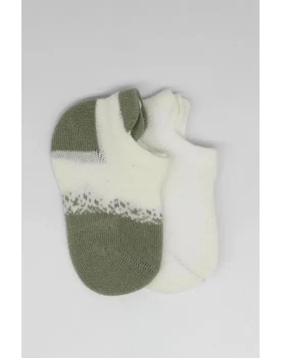 Omarı Yumuşak Pamuklu Sneakers Çorap Seti