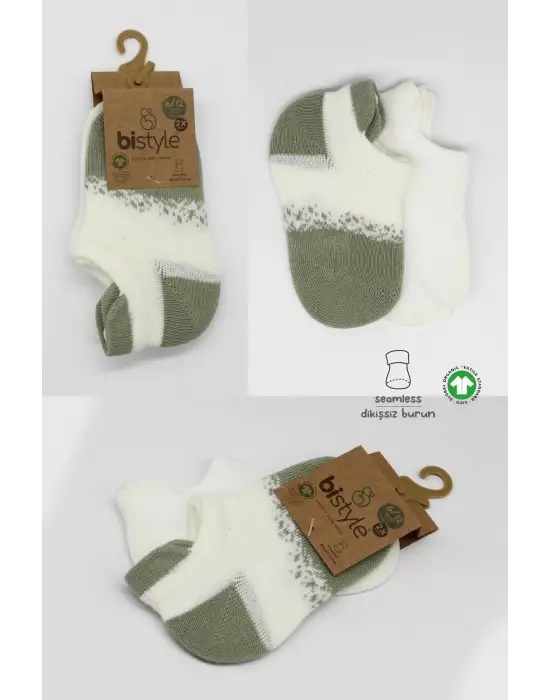 Omarı Yumuşak Pamuklu Sneakers Çorap Seti