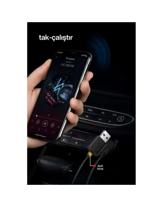 2si 1 Arada Tak Çalıştır Kablosuz Aux Rx/tx Transmitter Ses Alıcı Verici