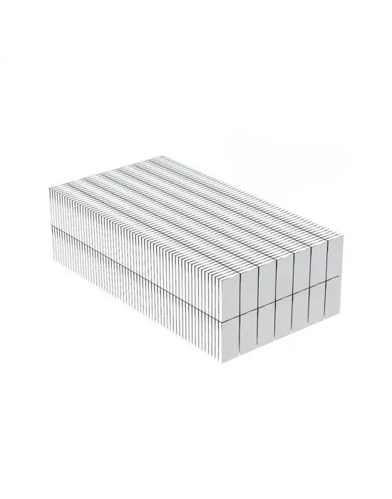 20 Adet 15x10x1.5 Mm Köşeli Neodyum Mıknatıs N35 Magnet Dayanıklı Nikel Kaplama