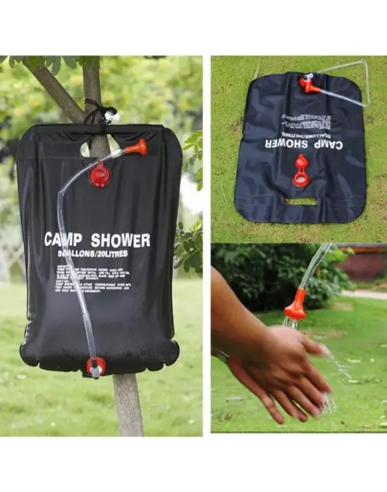 20 Litre Solar Isıtıcılı Kamp Duş Torbası