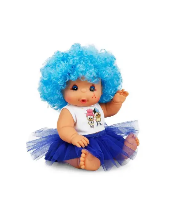 20040 Afro Kıvırcık Saçlı Bebek 23 cm -Sunman