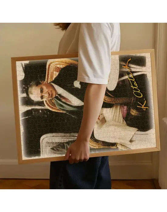 20060 Kahve İçen Atatürk 500 Parça Puzzle -KS Puzzle