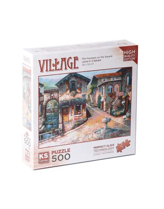 20068 The Fountain On The Square 500 Parça Puzzle