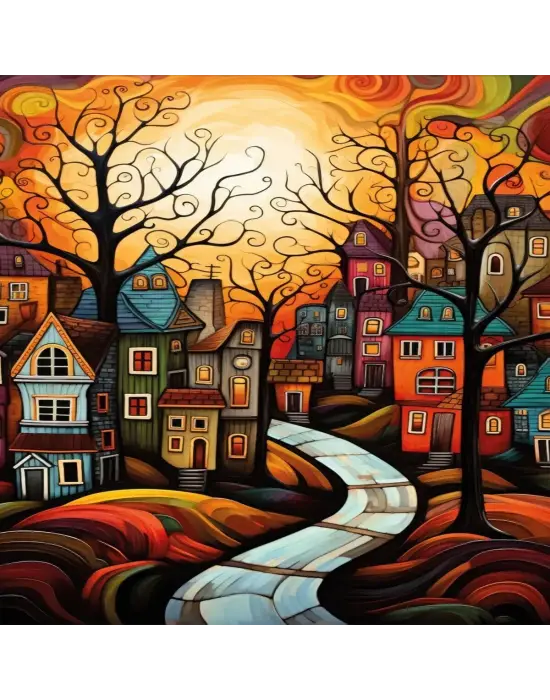 20076 PUZZLE 500 HOUSES