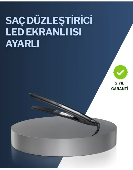 2025 Yeni Seri Dijital Ekranlı Isı Ayarlı Saç Düzleştirici Titanyum Kaplama A Kalite