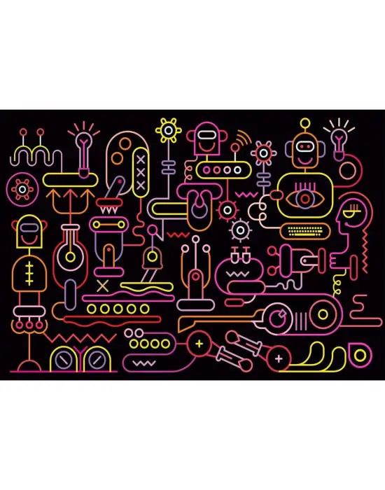 20518 Robot Atölyesi 1000 Parça Puzzle -KS Puzzle