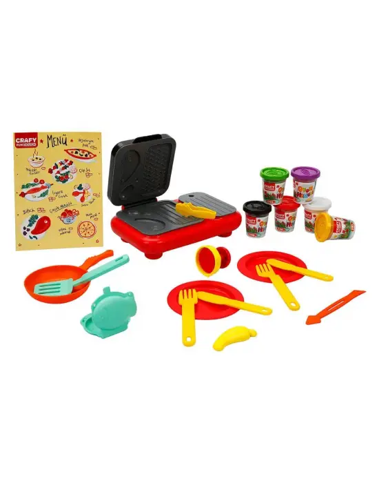 2052 Crafy Mangal Keyfi Oyun Hamuru Seti 300 g 22 Parça