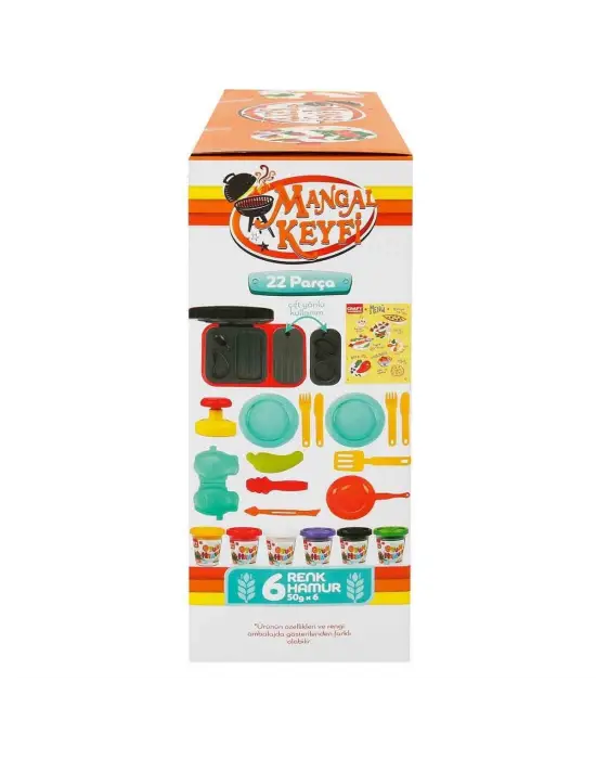 2052 Crafy Mangal Keyfi Oyun Hamuru Seti 300 g 22 Parça