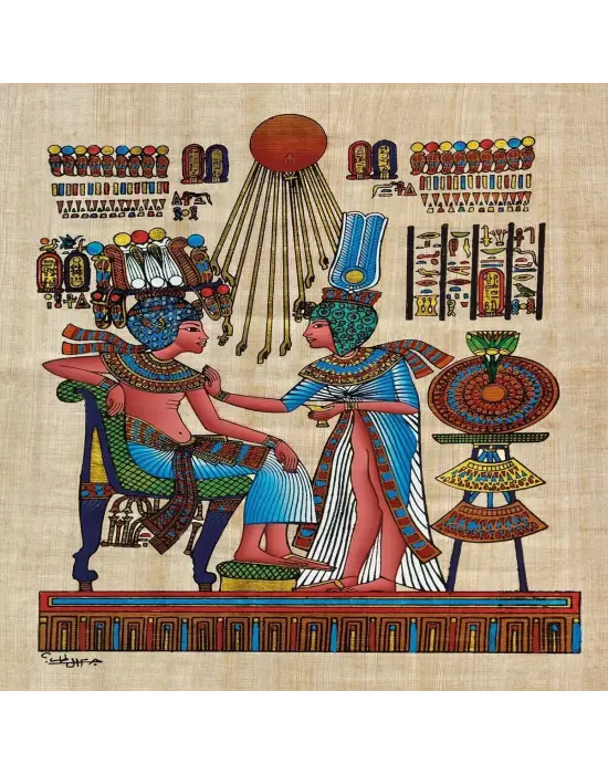 20743 PUZZLE 1000 PAPİRUS THRONE OF TUTANKHAMUN