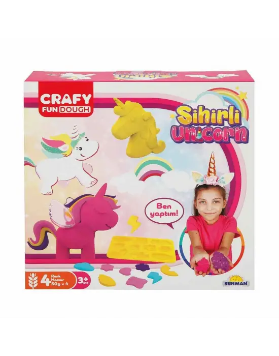 2090 Crafy Sihirli Unicorn Oyun Hamuru Seti -Sunman