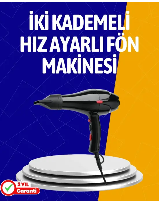 2200w Güçlü Motorlu Ergonomik Fön Makinesi