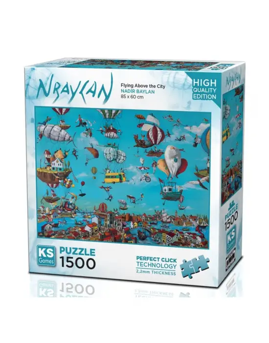 22024 Flying Above The City 1500 Parça Puzzle -KS Puzzle