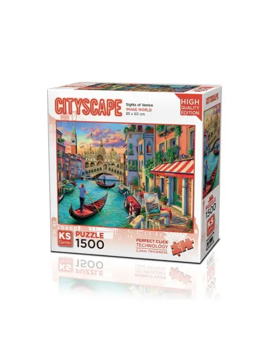22029 Sights Of Venice 1500 Parça Puzzle -KS Puzzle