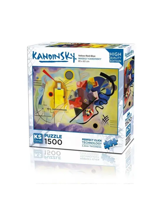 22033 Yellow Red Blue 1500 Parça Puzzle -KS Puzzle