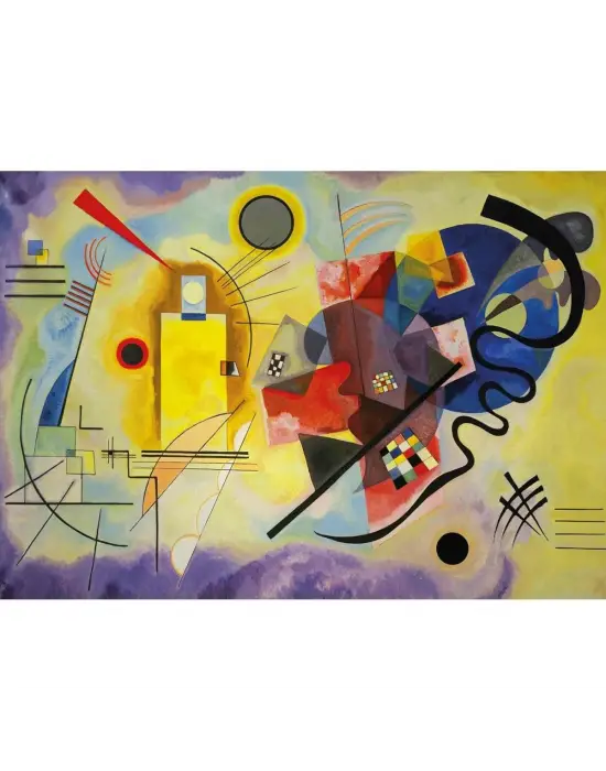 22033 Yellow Red Blue 1500 Parça Puzzle -KS Puzzle