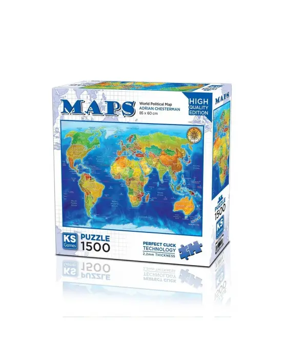 22043 PUZZLE 1500 World Political Map