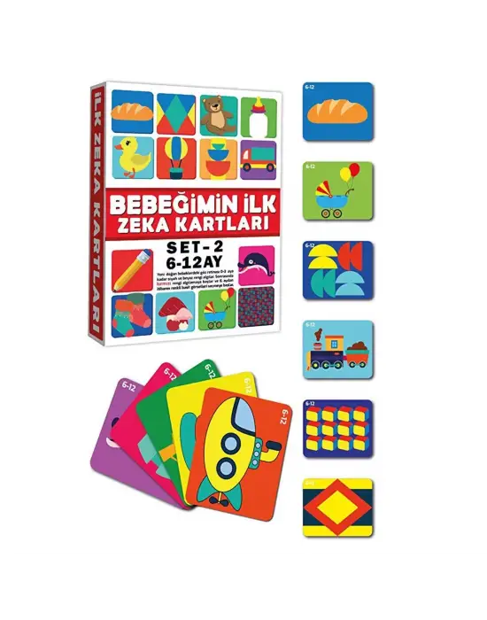 Omarı Bebekler İçin Zeka Gelişim Kartları 6-12 Ay