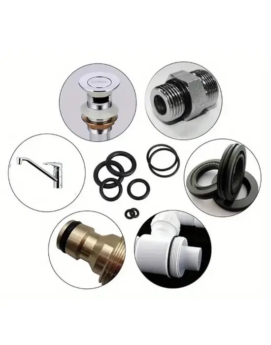 225 Parça Kauçuk Conta Seti ,kendiliğinden Saklama Kutulu O Halkası Seti