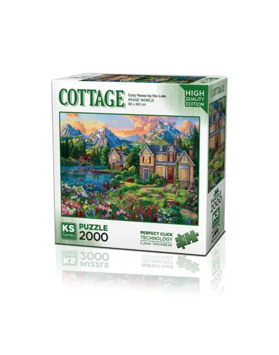 22522 Cozy House By The Lake 2000 Parça Puzzle -KS Puzzle