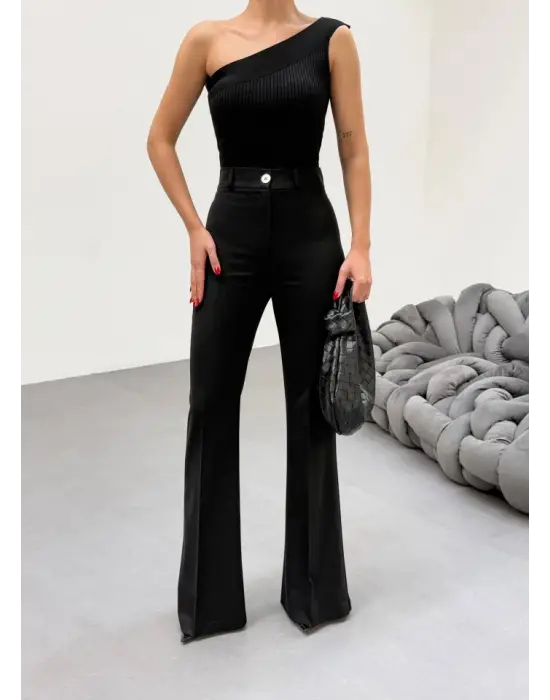 230 Gr Poly Viscose Full Lycra İspanyol Paça Pantolon