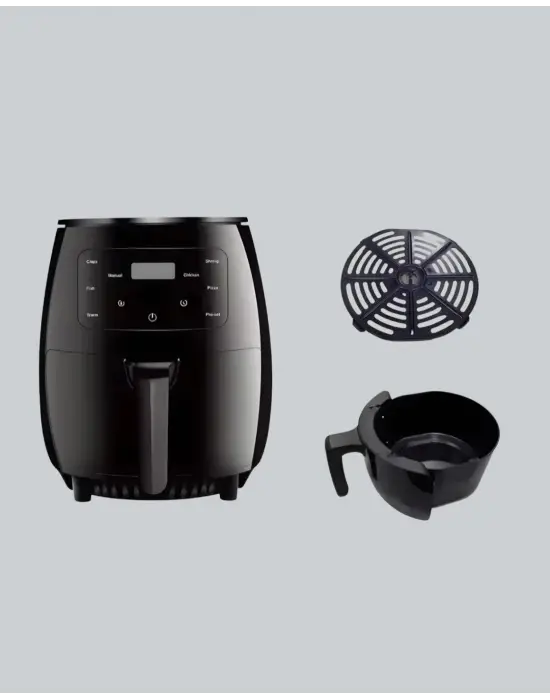 2400w Güçlü Airfryer 6l Yağsız Sağlıklı Pişirici Lcd Dokunmatik