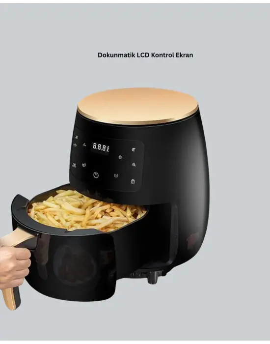 2400w Güçlü Airfryer 6l Yapışmaz Hazne Bulaşık Makinesi Uyumlu
