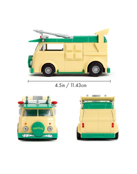 Omarı Çocuklar İçin Eğlenceli Turtles Parti Aracı 1:32 Boyutunda