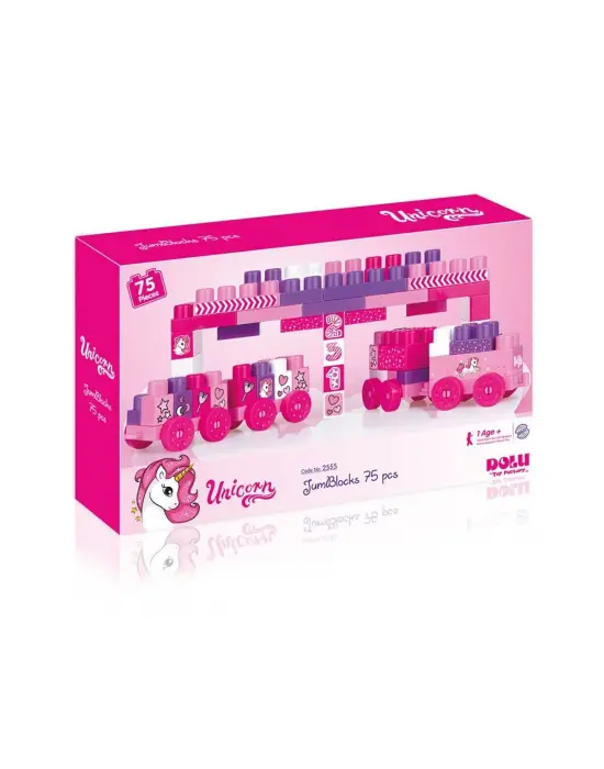 2555 OYUNCAK UNICORN KUTUDA MEGA BLOK 75 Lİ