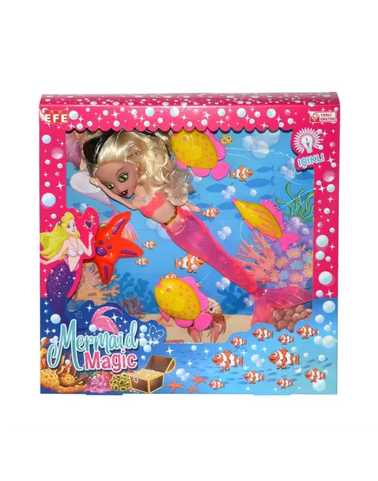 Omarı Deniz Kızı Işıltılı Küçük Kolye