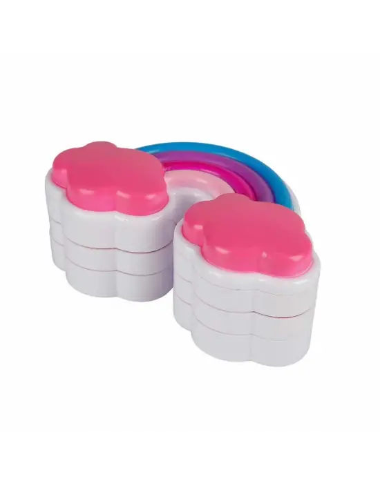 Omarı Güzellik Set Makyaj Gökkuşağı Şekilli 3 Katmanlı