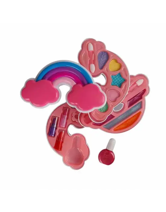 Omarı Güzellik Set Makyaj Gökkuşağı Şekilli 3 Katmanlı