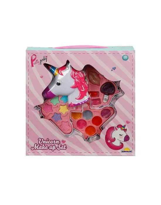 2602 Unicorn Şekilli 3 Katlı Makyaj Güzellik Seti