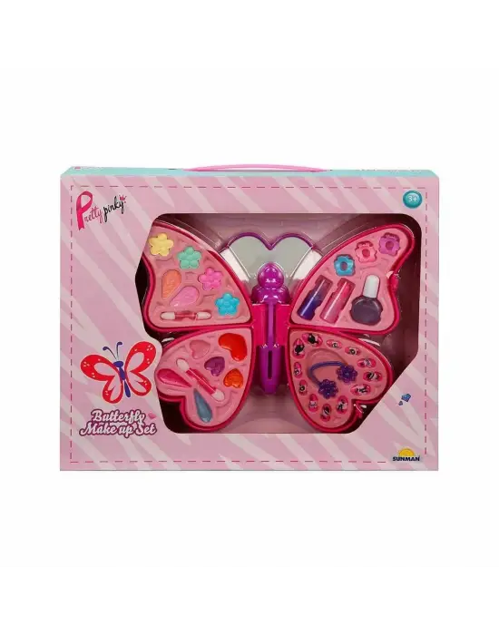 2603 Kelebek Şekilli 4 Katmanlı Makyaj Güzellik Seti -Sunman