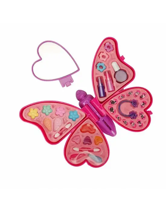 2603 Kelebek Şekilli 4 Katmanlı Makyaj Güzellik Seti -Sunman
