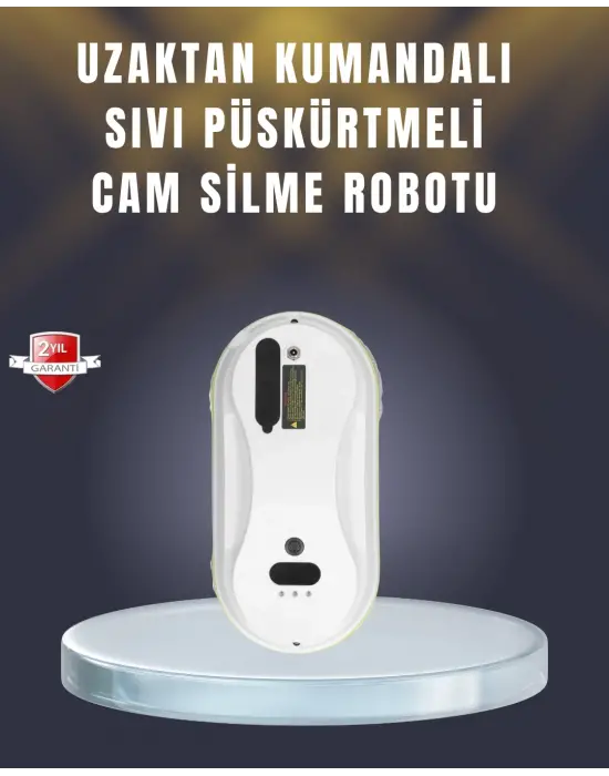 2800 Pa Güçlü Emişli Akıllı Cam Temizleyici Robot