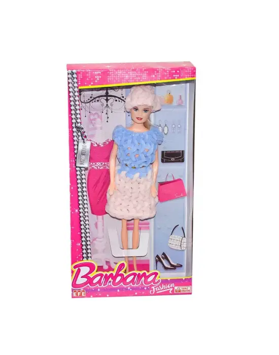 Omarı Örme Kıyafetli Şapkalı Bebek Kıyafeti