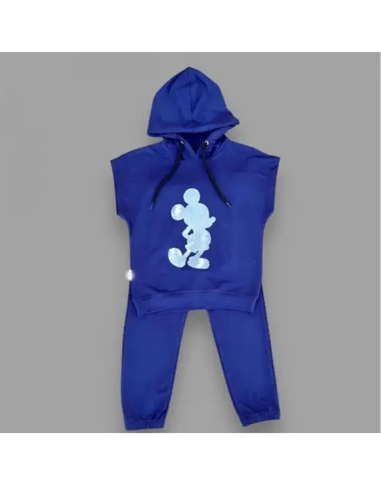 Trend Kapşonlu Mickey Desenli Çocuk Takımı