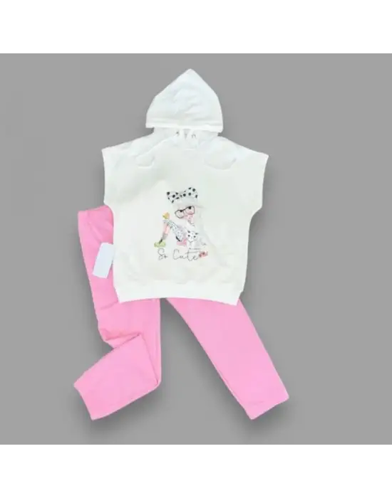 Sevimli Kapşonlu Çocuk Takımı