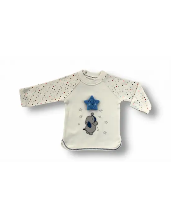 Trend Nakışlı Uzun Kollu Erkek Bebek Takımı